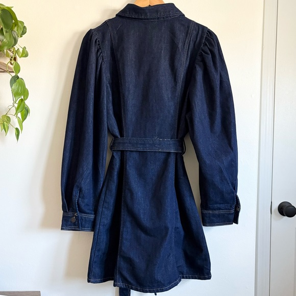 H&M Tie-Belt Denim Mini Dress NWT - Picture 5 of 7